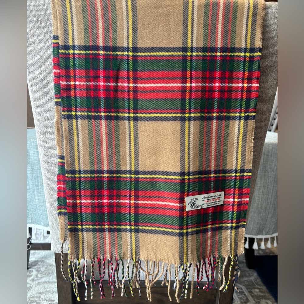 Tartan Cashmere-Feel Scarf